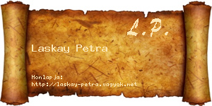 Laskay Petra névjegykártya